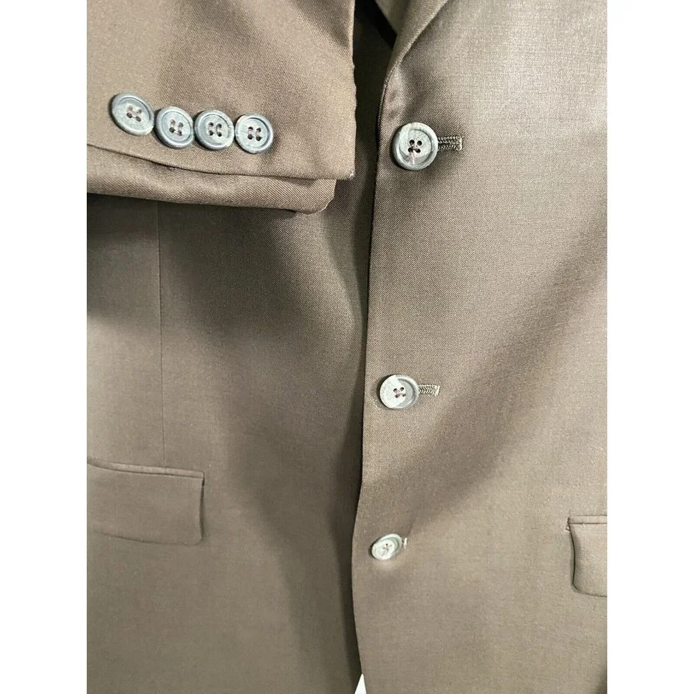 Austin Reed Dillards Brown 3 Button Blazer Jacket Single Breasted 42L